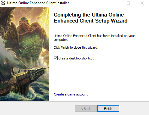 An image of the Enhanced Client's installation wizard.