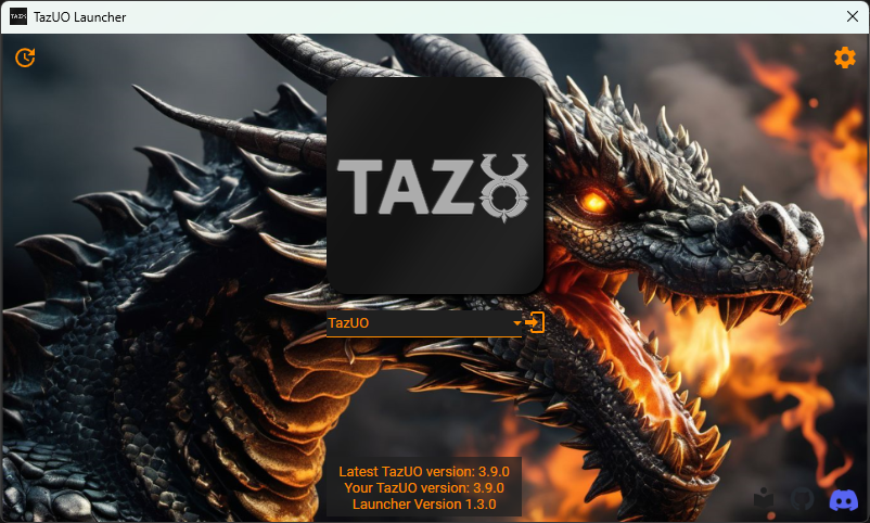 An image of the download link for TazUO.